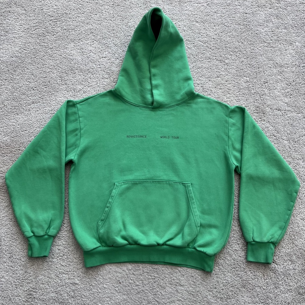 Beyonce Renaissance World Tour 2023 Hoodie Unisex M Green Graphic Pullover